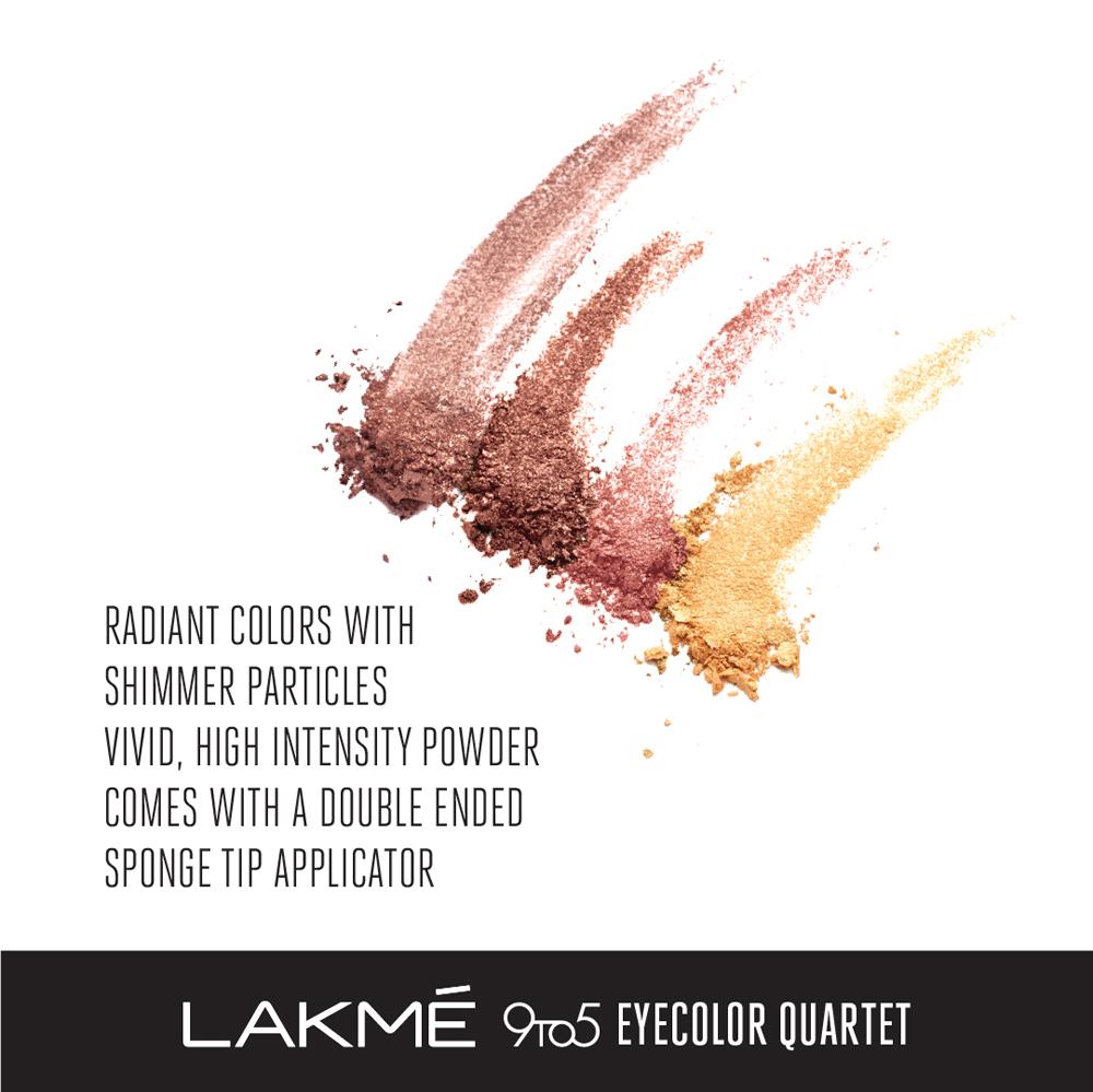 Lakmé 9to5 Eye Color Quartet Eye Shadow - Desert Rose