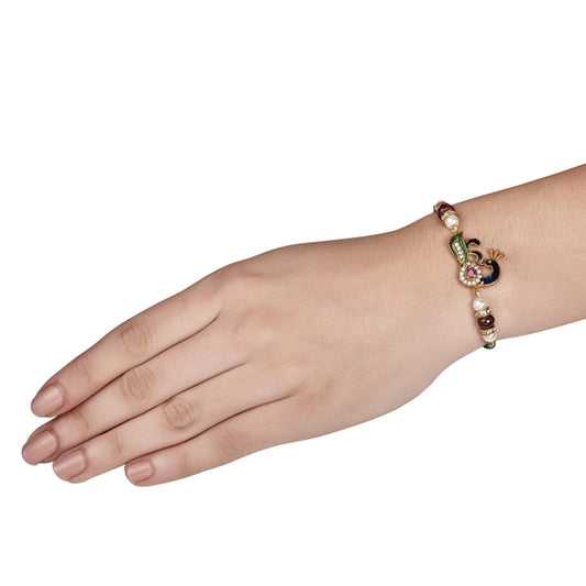 PEACOCK RUBY RAKHI