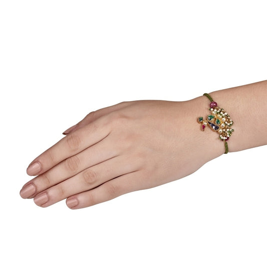 KUNDAN PEACOCK RAKHI
