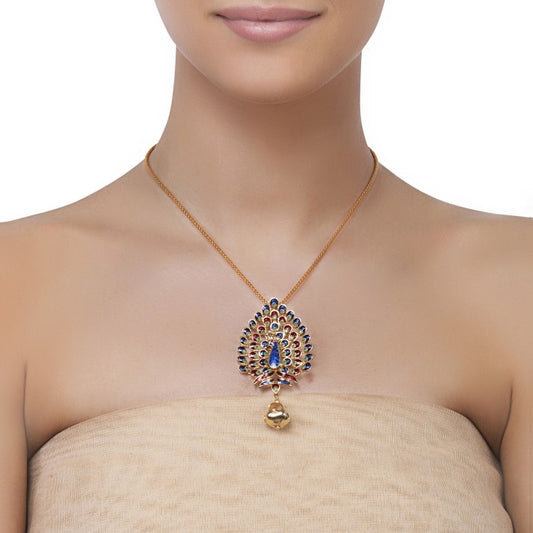 ENAMELLED PEACOCK PENDANT