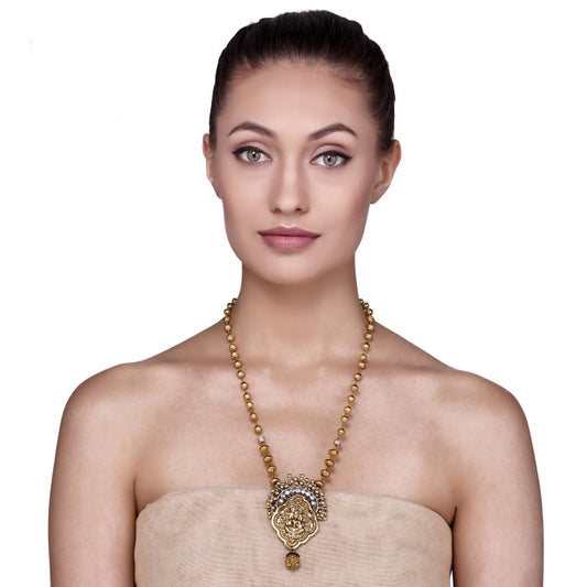 SILVER GOLDEN LAKSHMI PENDANT