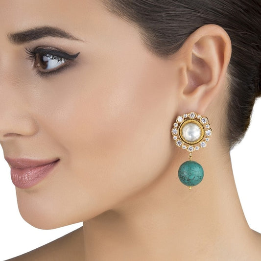 VICTORIAN KUNDAN EARRINGS