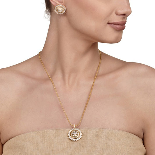 ZIRCON ROUND PENDANT