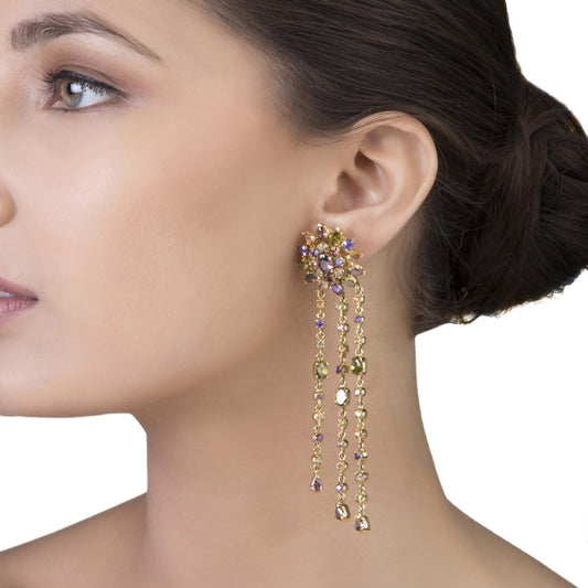 NAVRATAN LONG EARRINGS
