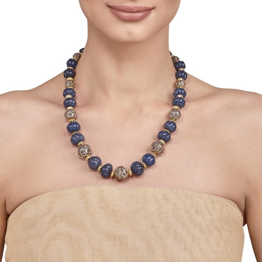 BLUE ONYX ZIRCON NECKLACE