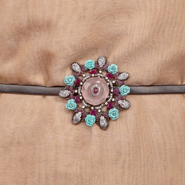 FLOWER MULTI STONE BELT