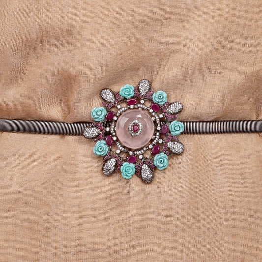 FLOWER MULTI STONE BELT