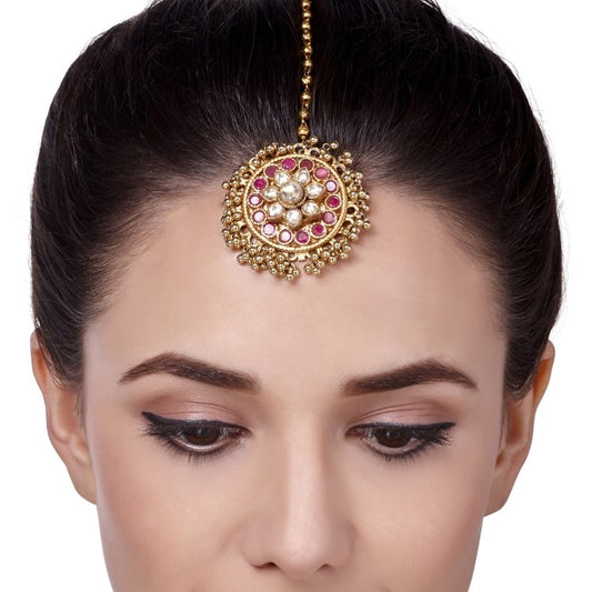 KUNDAN RUBY ROUND TIKKA