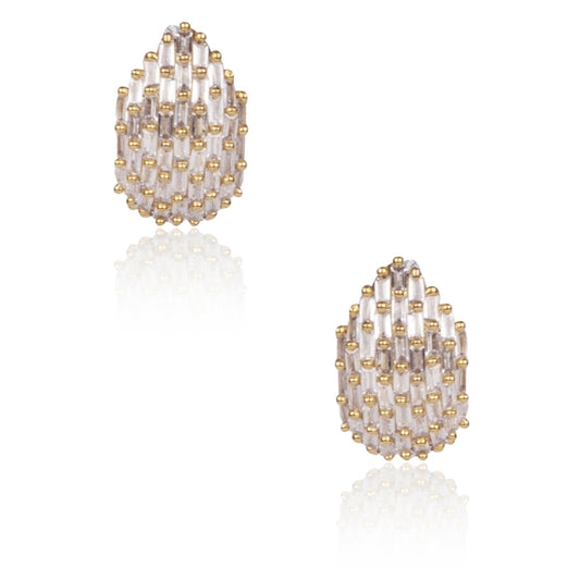 FINE ZIRCON DOT EARRING
