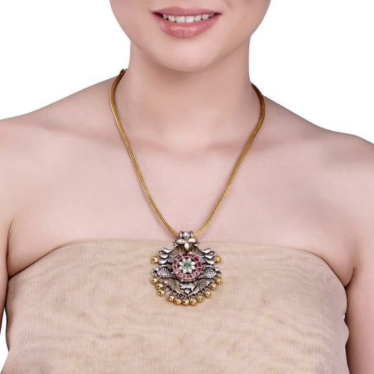 TRIBAL KUNDAN BIRD PENDANT