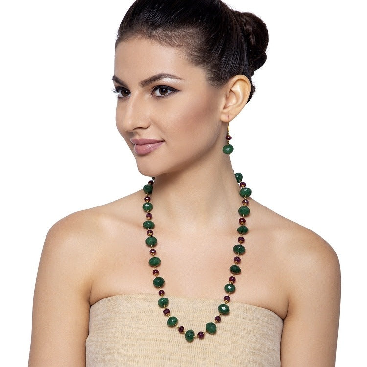 GREEN ONYX RUBY SET
