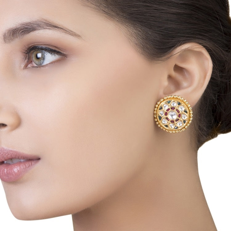 KUNDAN NAVARATAN EARRINGS