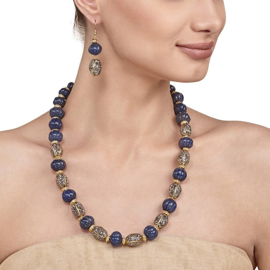 GLODEN & BLUE ONYX SET
