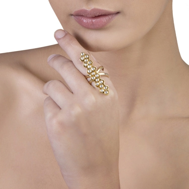 KUNDAN GOLDEN RING