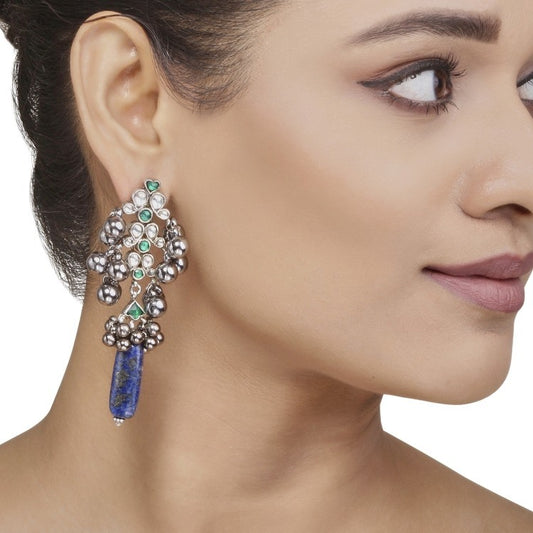 Kundan Lapiz Drop Earring