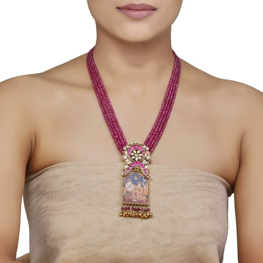 Kundan Painting Pendant