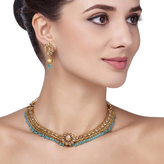 STUDDED CITRINE ROUND SET