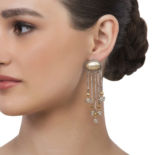 DELICATE MARQUISE TASSEL EARRING