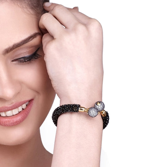 VICTORIAN BLACK ONYX BANGLE