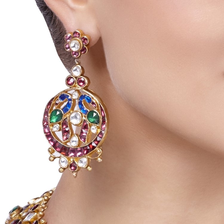 KUNDAN MULTI STONE SET