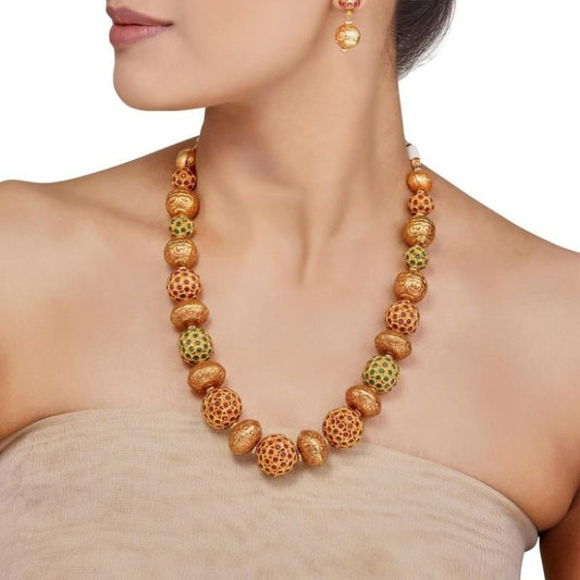 Ruby & Green Ball String