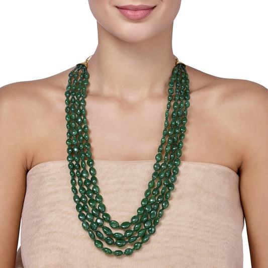 GREEN ONYX LONG NECKLACE