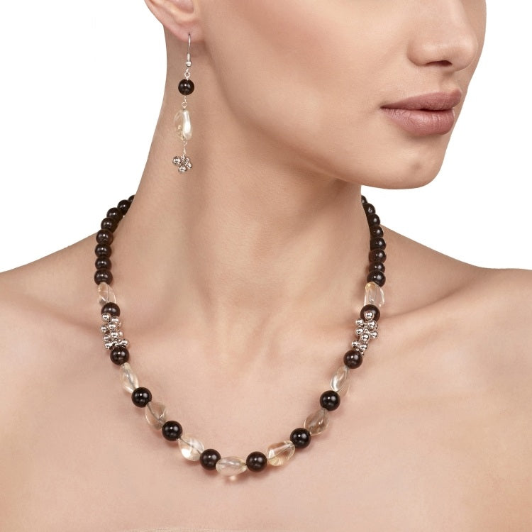 CITRINE BLACK ONYX SET