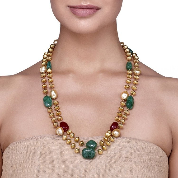 GOLDEN GREEN ONYX RUBY STRING