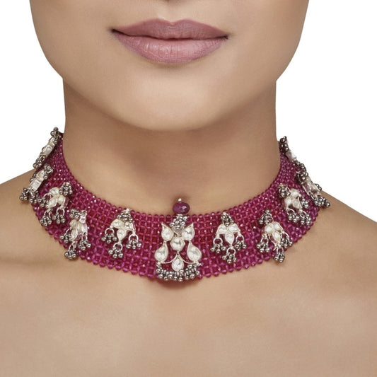 Kundan Ruby Choker