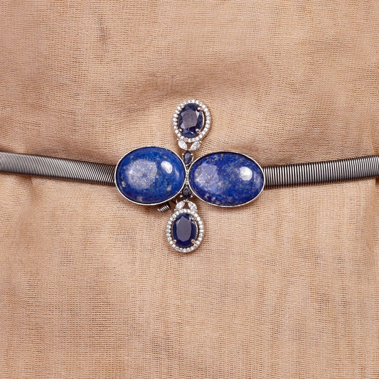ZIRCON BLUE LAPIZ BELT