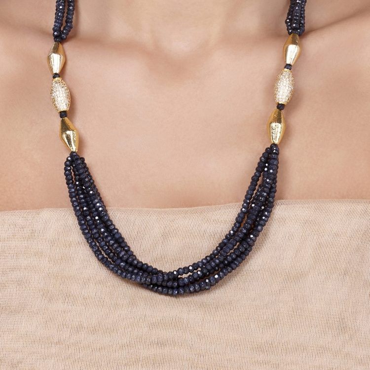 VICTORIAN BLUE LONG NECKLACE