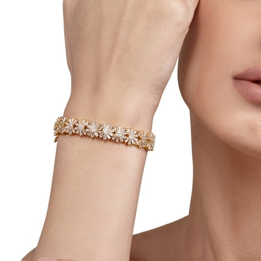 ZIRCON FLOWER BANGLE
