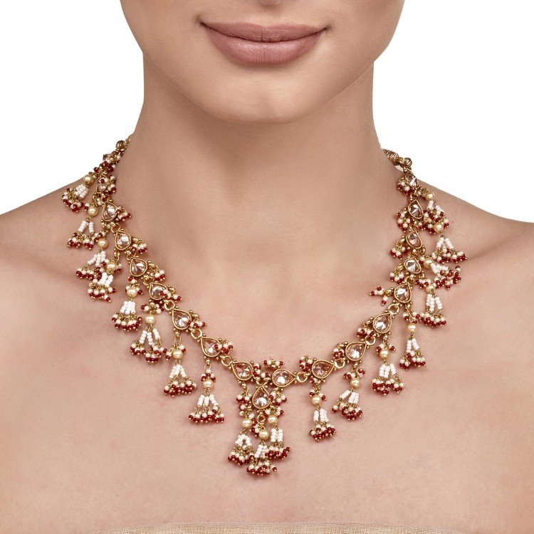 CITRINE PEARL NECKLACE