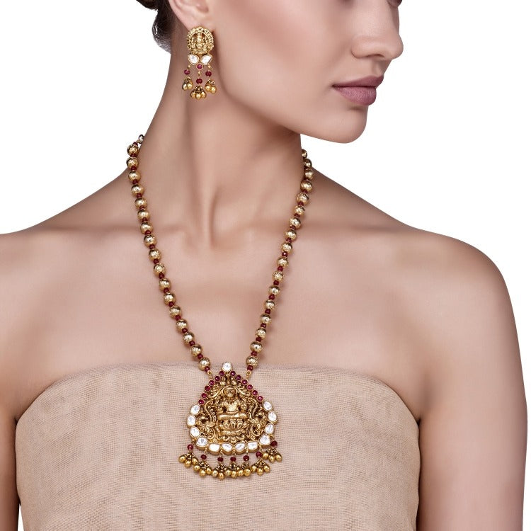 RUBY KUNDAN LAKSHMI SET
