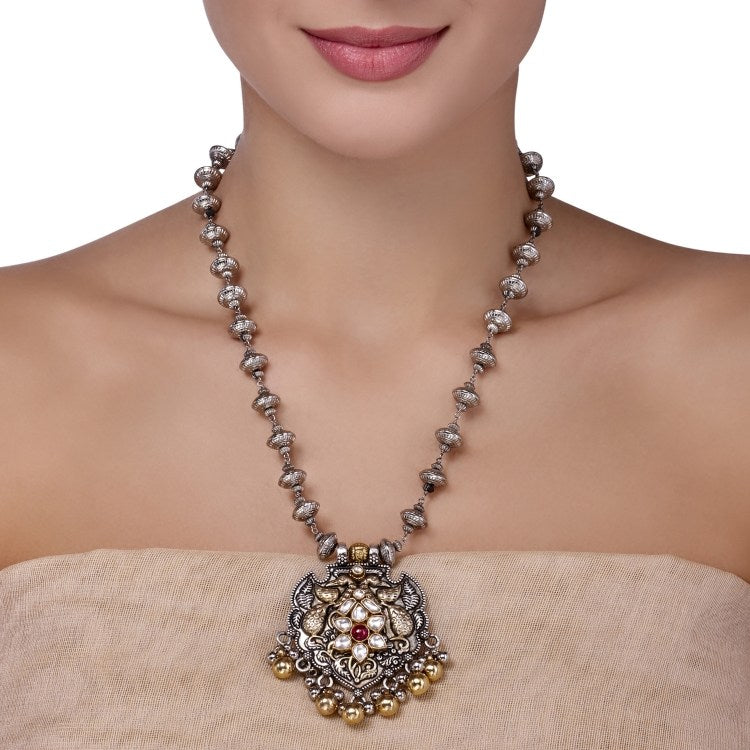 TRIBAL KUNDAN PENDANT NECKLACE