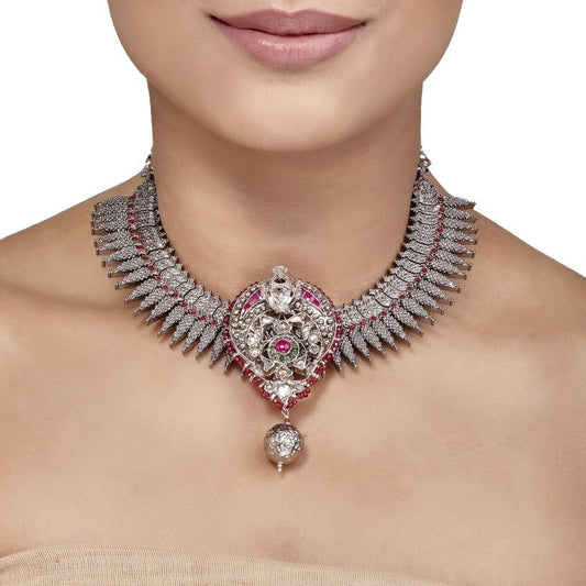 Tribal Ruby Kundan Necklace