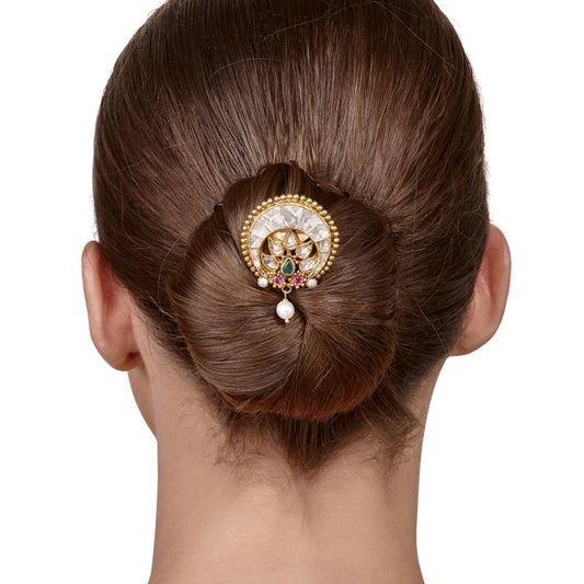 KUNDAN RUBY JUDA PIN