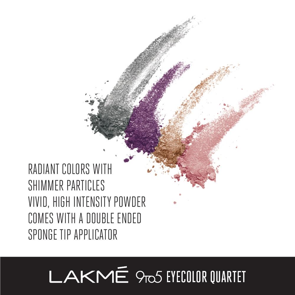 Lakmé 9to5 Eye Color Quartet Eye Shadow - Silk Route