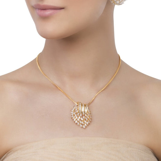 FINE ZIRCON LEAF SET