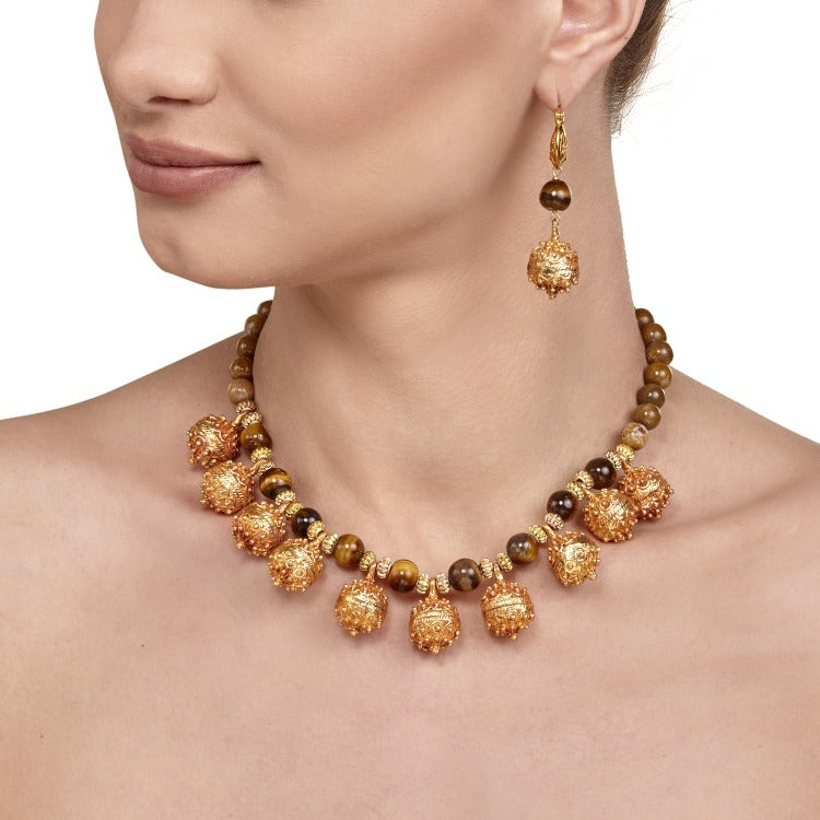 GOLDEN BALL & CAT EYE SET