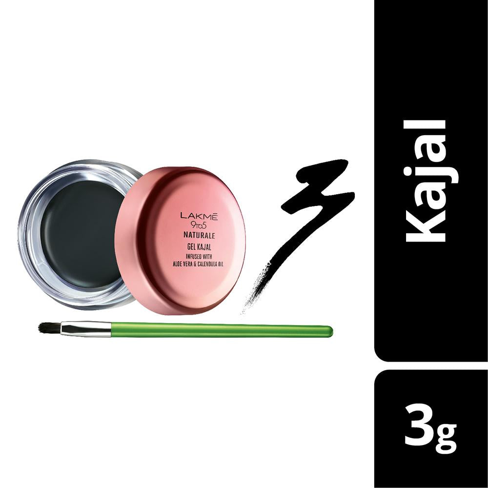 Lakmé 9to5 Naturale Gel Kajal - Black