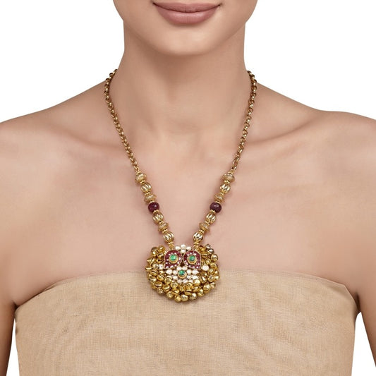 KUNDAN RUBY BEADS NECKLACE