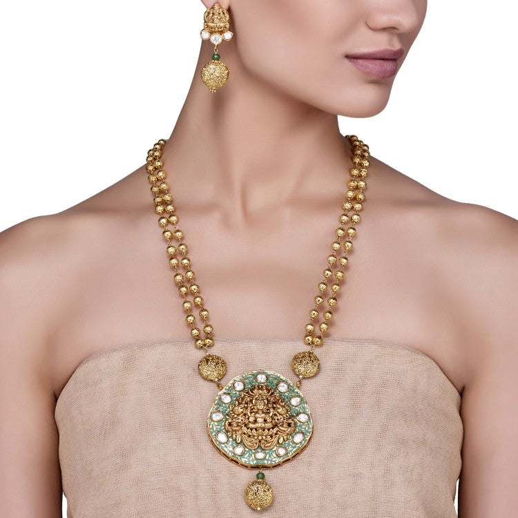 KUNDAN GOLDEN LAKSHMI SET