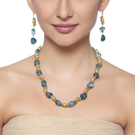 GOLDEN BLUE QUARTZ SET
