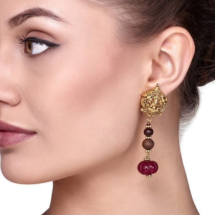 GANESH LONG EARRING