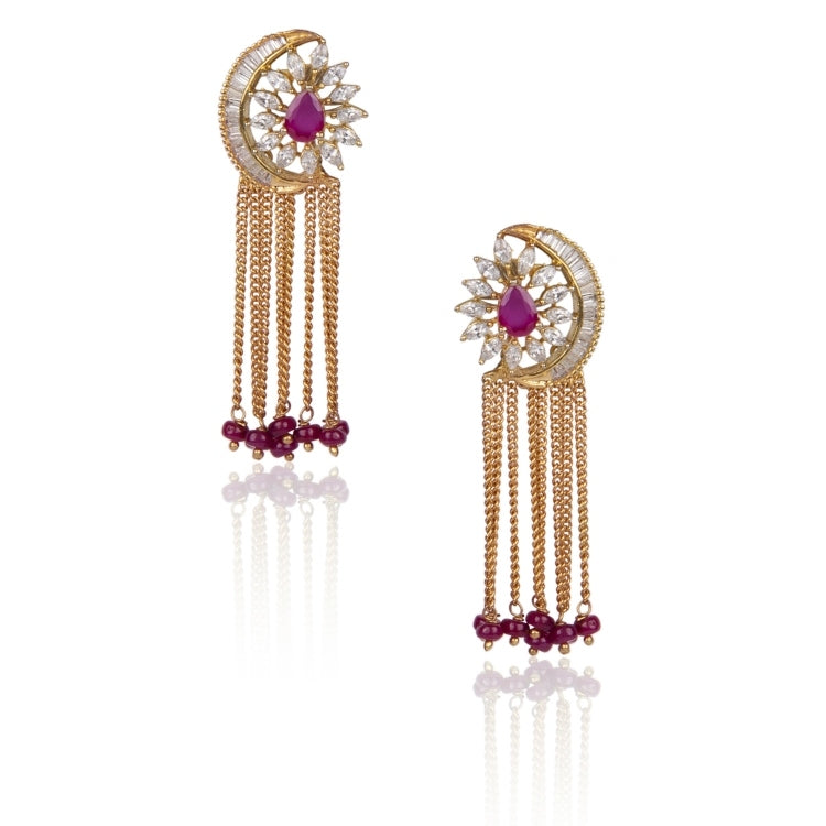 FINE RUBY DROP EARRING