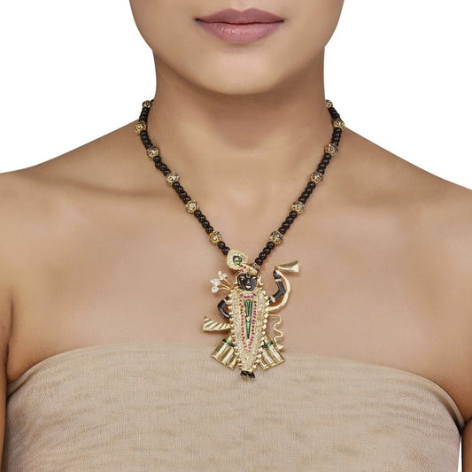 Nathdwara Zircon Pendant