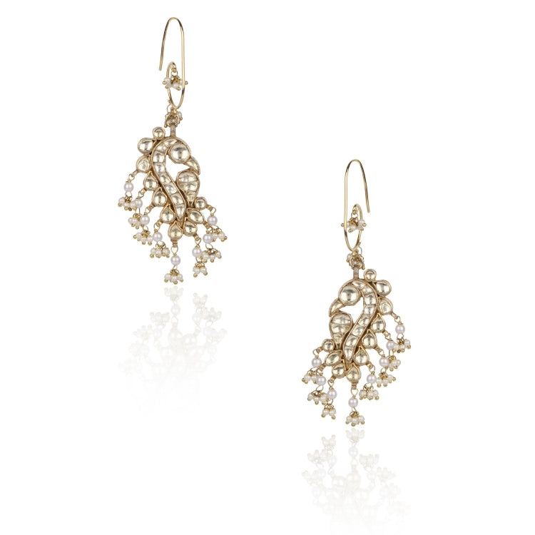 KUNDAN PEARL PEACOCK EARRING