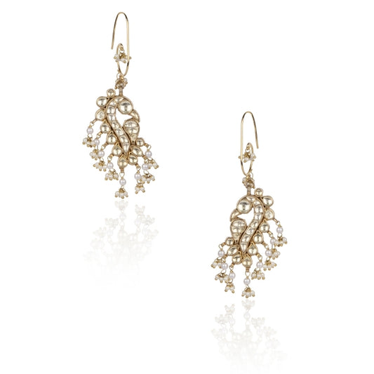 KUNDAN PEARL PEACOCK EARRING
