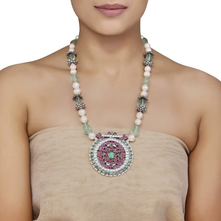 Kundan Baroque Pendant